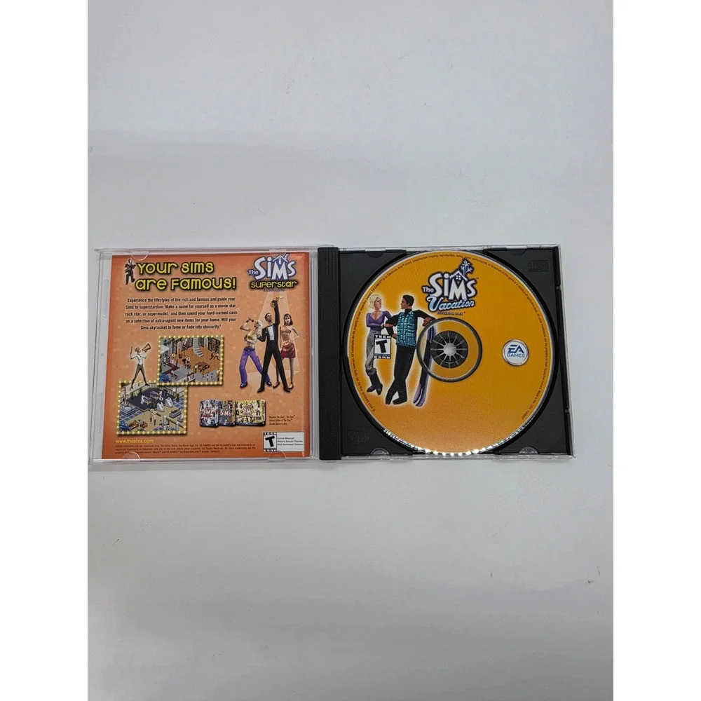The Sims Vacation Expansion Pack PC Game 2002 EA Maxis Jewel Case Retro Vintage